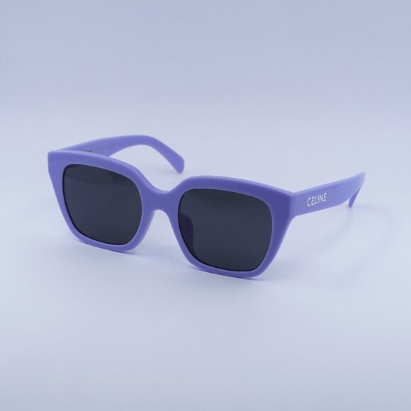 Celine CL40198F 78A Sunglasses Lilac Square Frame, Smoke Lenses main image 11